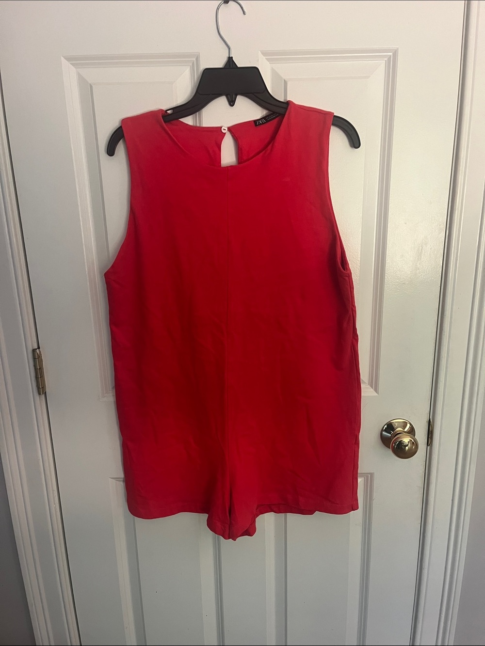 Zara coral  Sleeveless romper